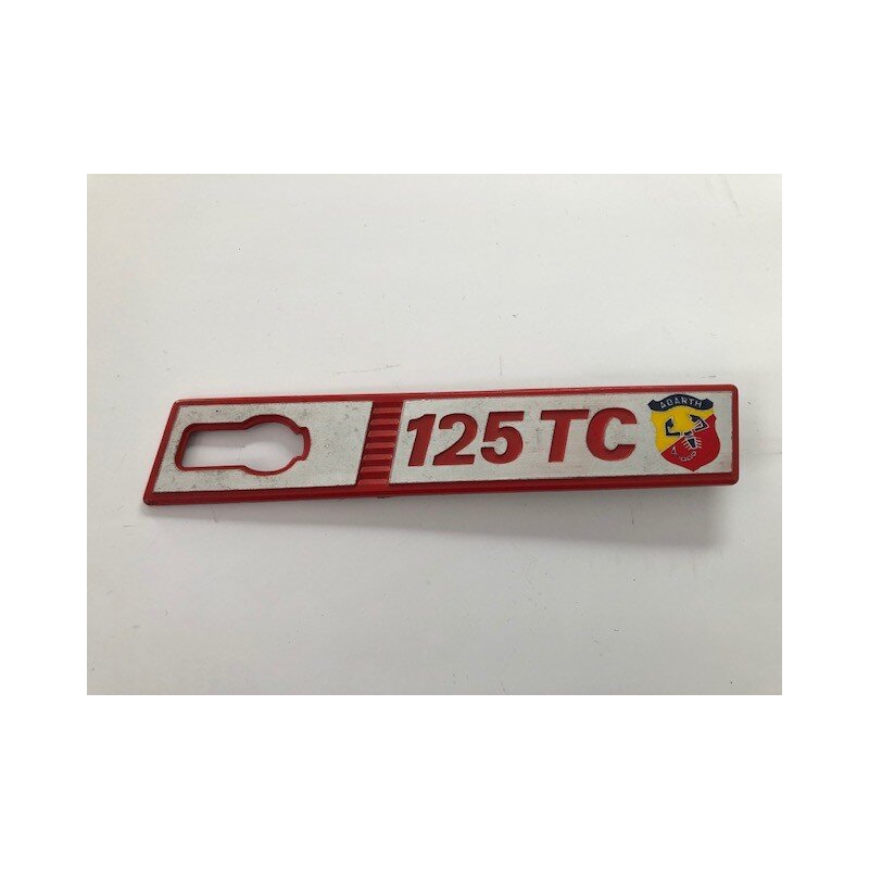 125TC Abarth badge right