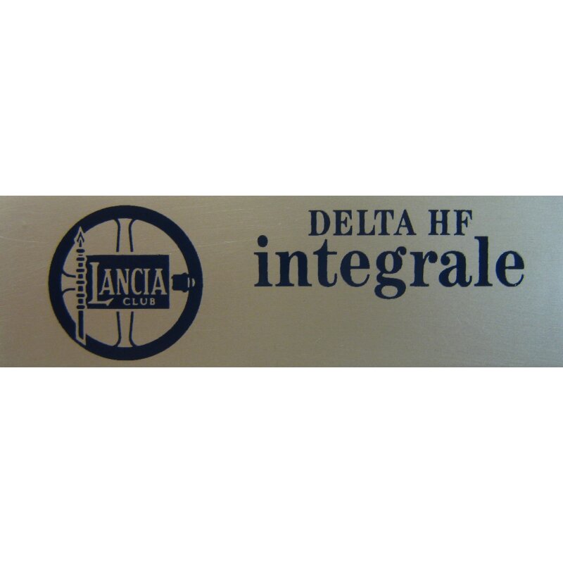 Badge center console integrale LANCIA club