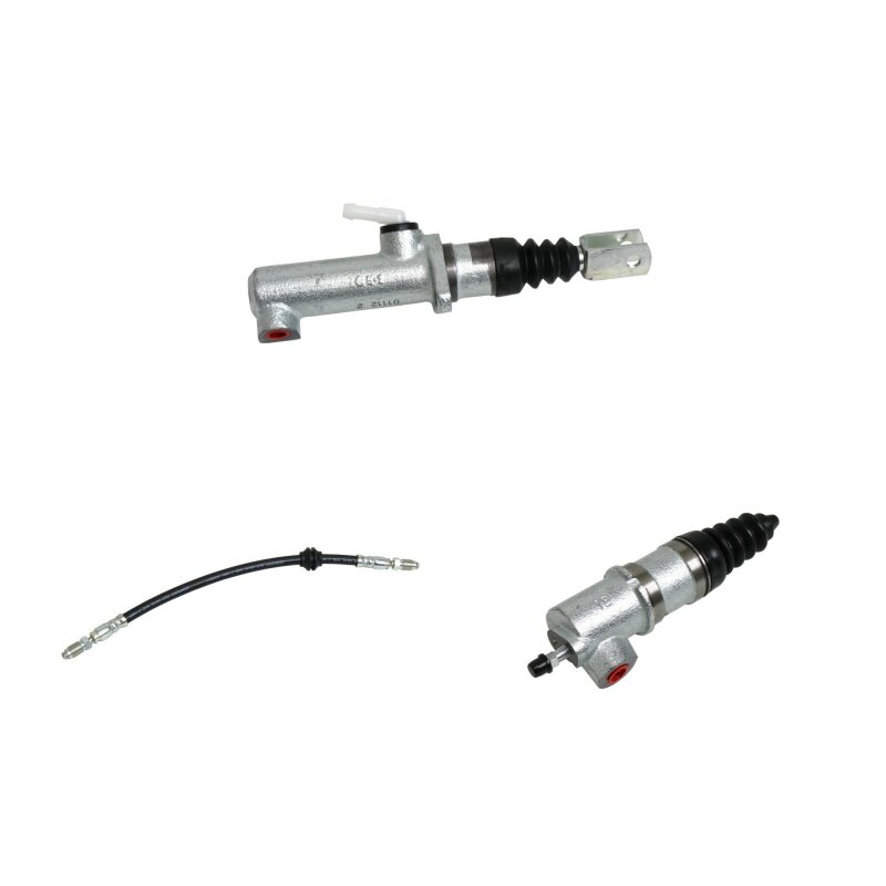 Clutch master cylinder set with hose