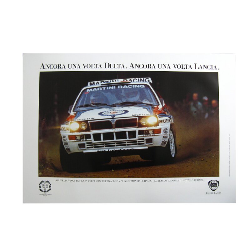 Poster Delta EVO Martini rally 100 x 70 cm