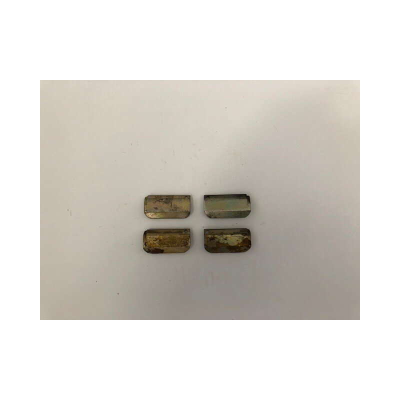 Set of rear brake pad sliders