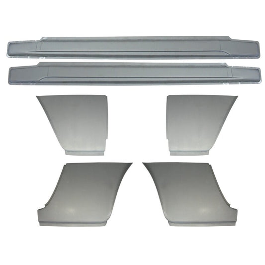 set door sills with fender panels