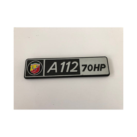 Rear A112 Abarth 70HP badge