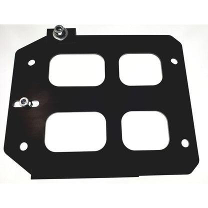 Aluminium battery support tray black anodized