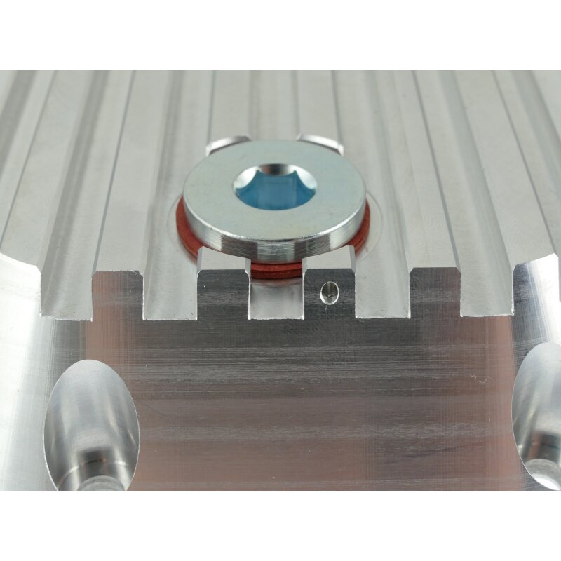 Alloy oil pan cover 8 valve engine without catalyst
