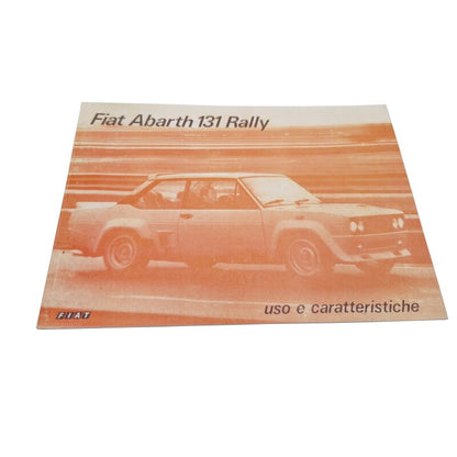 Owner's manual Fiat Abarth 131 Rally - Italian