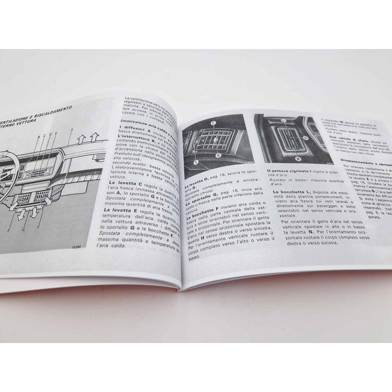 Owner's manual Fiat Abarth 131 Rally - Italian