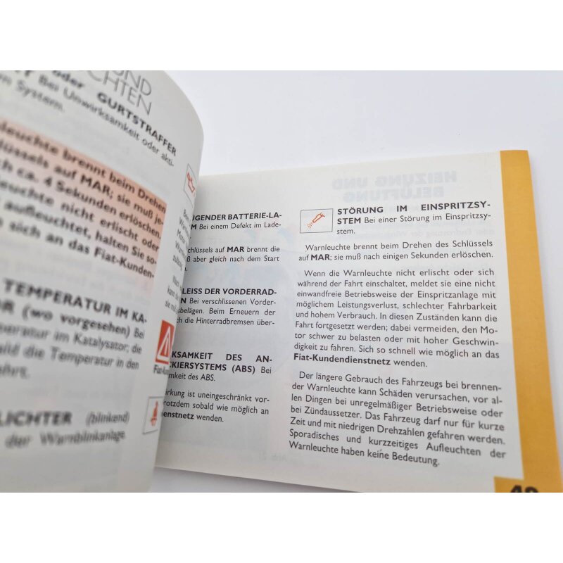 Fiat Barchetta owner's manual - German