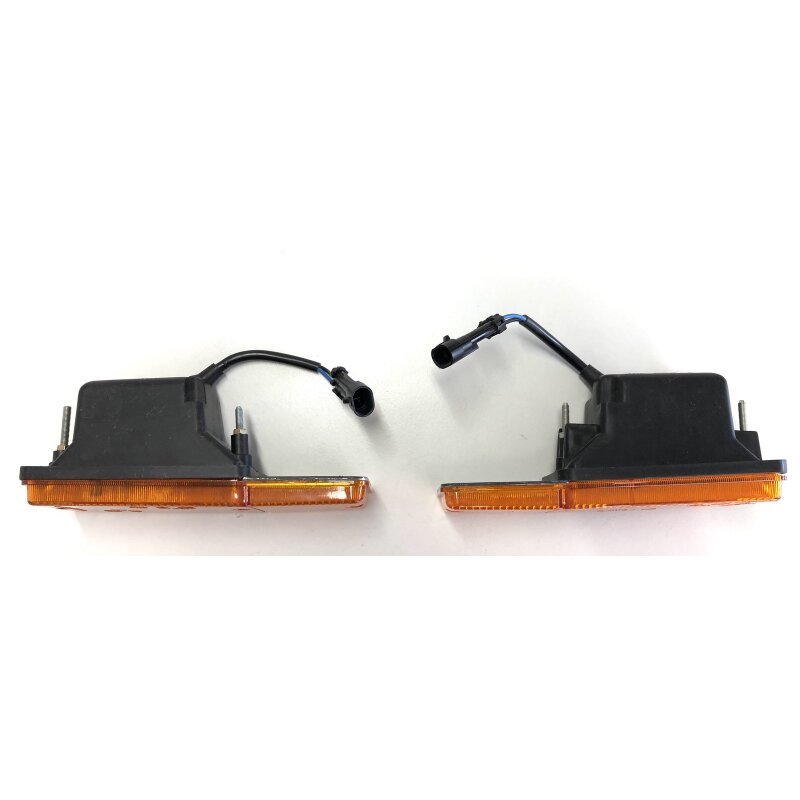 Flasher light set front bumper left and right