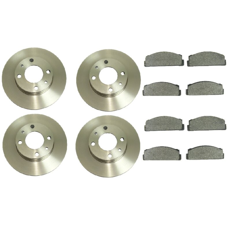 Brake disc and brake pad set