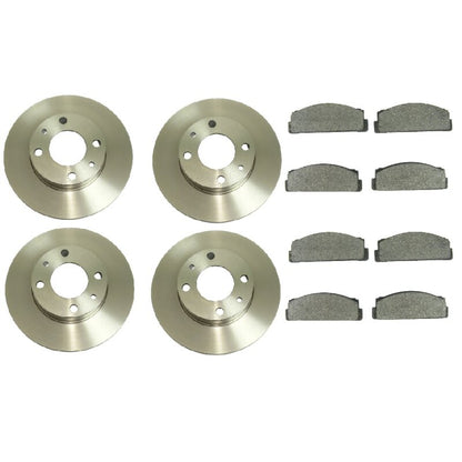 Brake disc and brake pad set