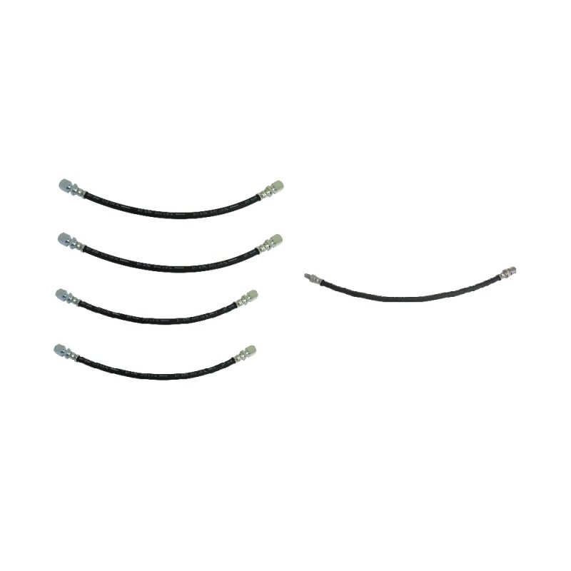 Brake hose set front and rear Fulvia 2.Serie