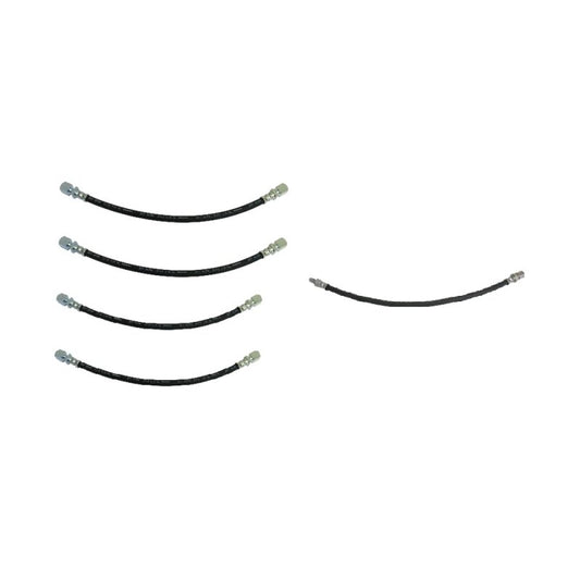 Brake hose set front and rear Fulvia 2.Serie