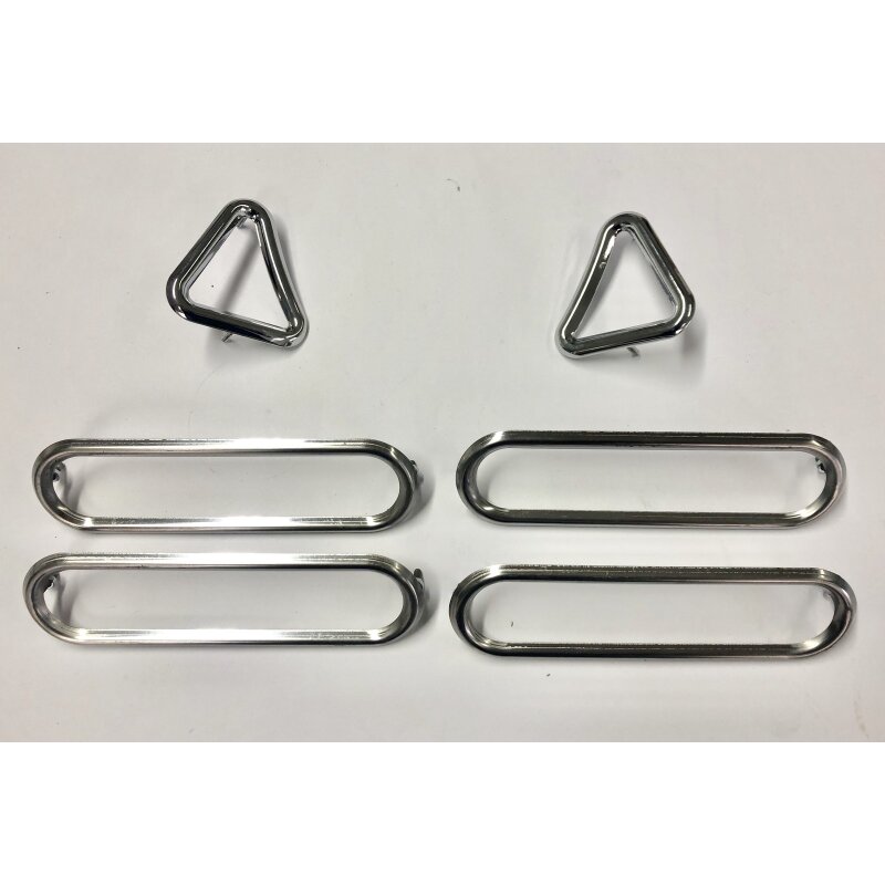 Chrome frame set for the front panel Fanalone