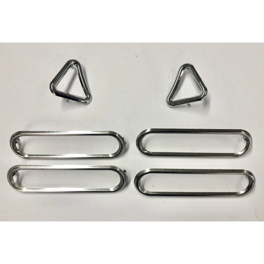 Chrome frame set for the front panel Fanalone