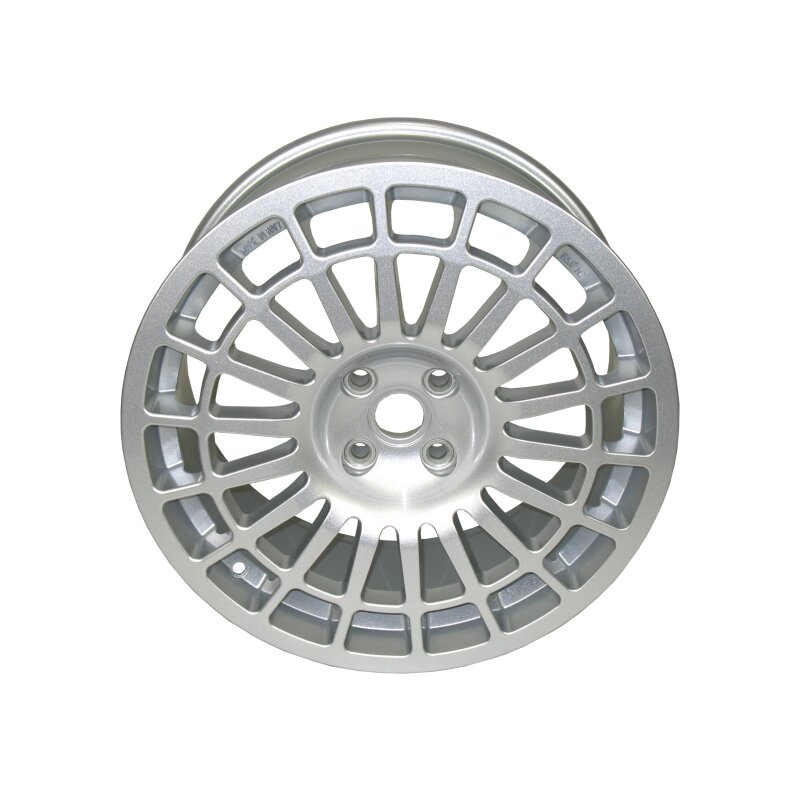 Wheel silver 8 x 17 rally 4 bolt 4/98