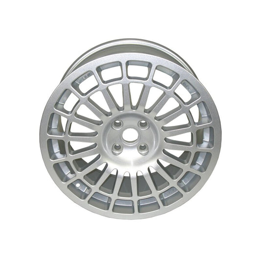 Wheel silver 8 x 17 rally 4 bolt 4/98