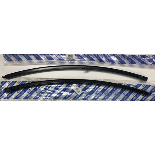Guide rail set for the rear doors