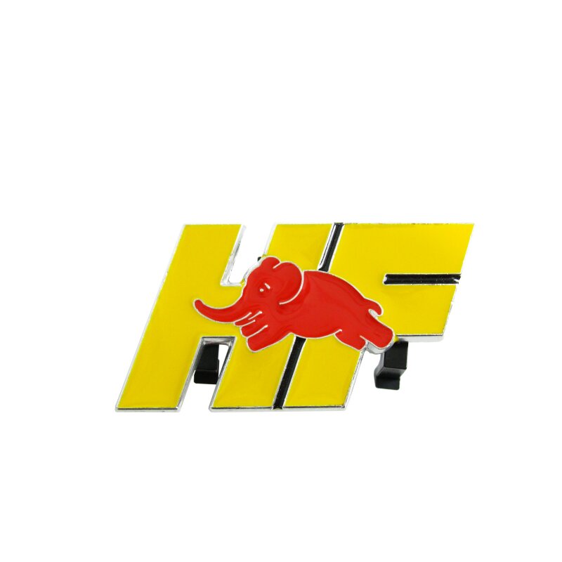 HF badge coolant grille
