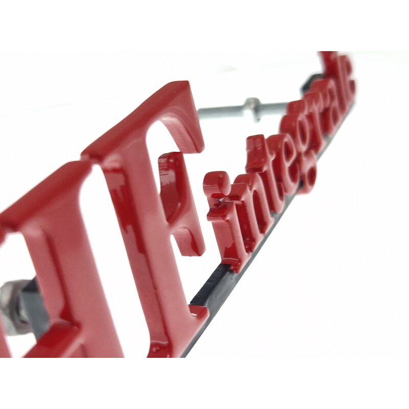 HF Integrale 8V badge emblem  in the radiator grille, screwable