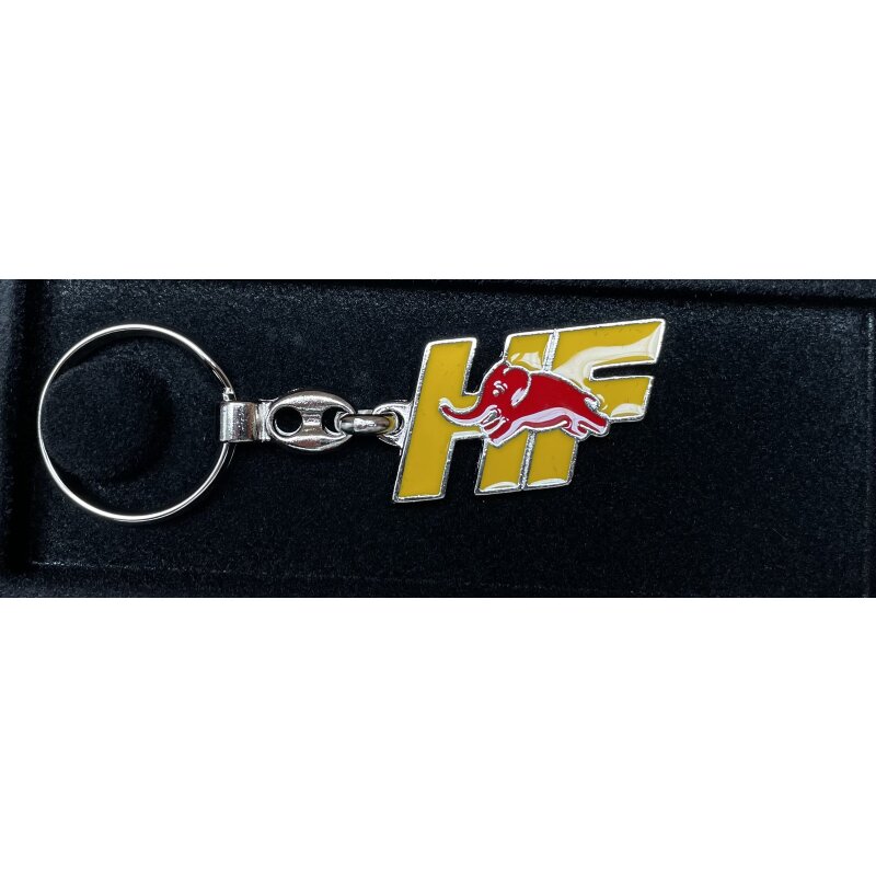 key ring HF red yellow