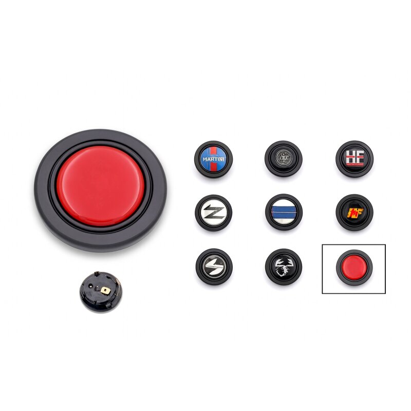 Horn button for sports steering wheels from MOMO, Sparco, OMP, etc.