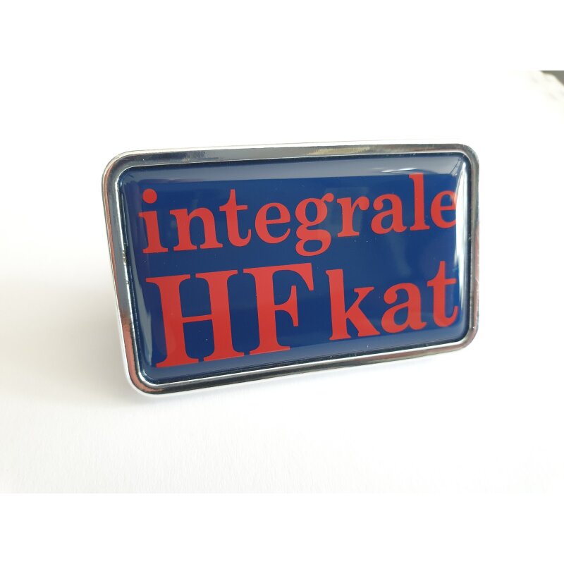 Integrale 8V kat badge coolant grille