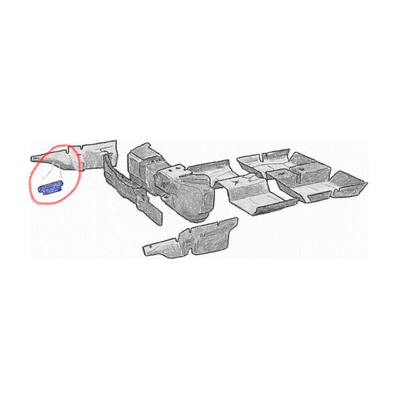 Plastic cover engine bay right-hand side for Lancia Delta Integrale & Evo