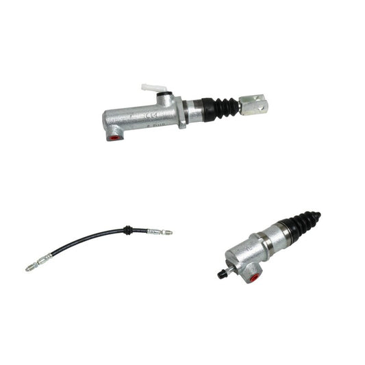 Clutch master cylinder set with hose