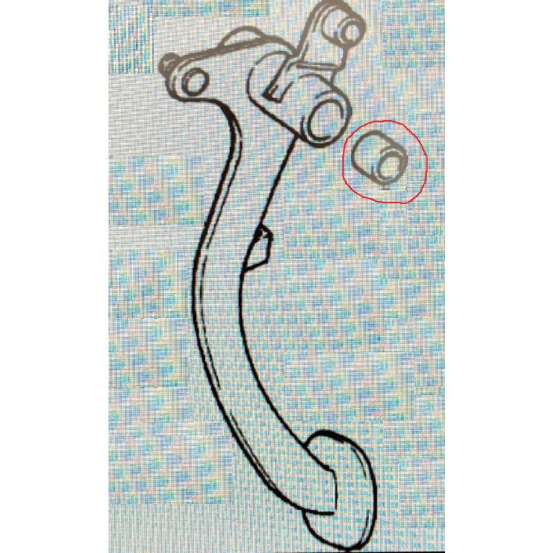 Bearing for the clutch pedal