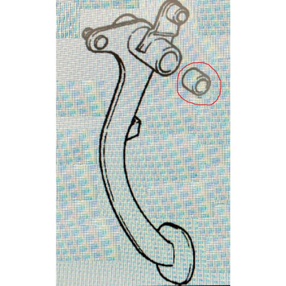 Bearing for the clutch pedal