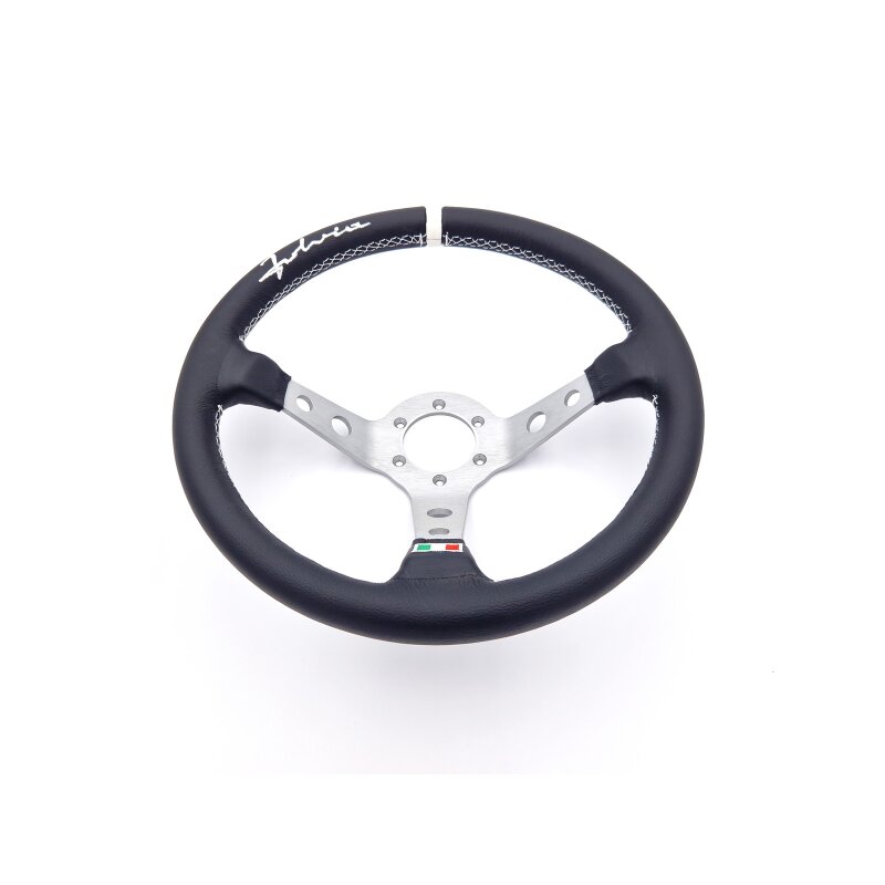 Lancia Fulvia steering wheel, leather, 3 spokes, 350 mm