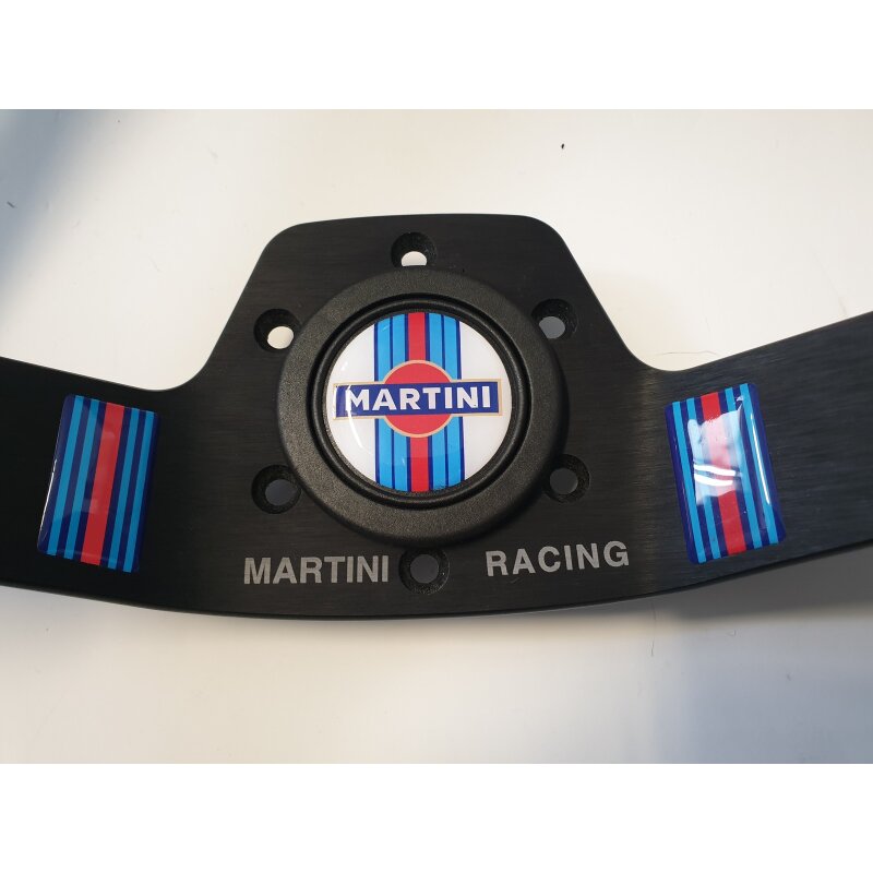 Martini Racing steering wheel leather 2 spokes 350 mm