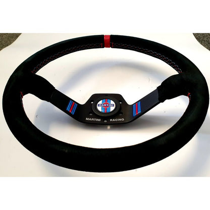 Martini Racing steering wheel suede 2 spokes 350 mm