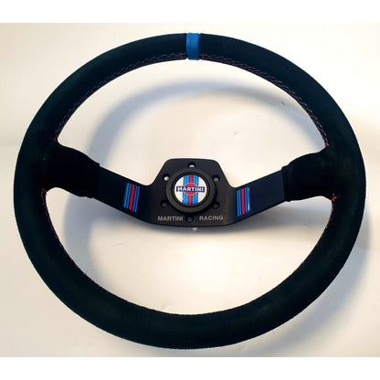 Martini Racing steering wheel suede 2 spokes 350mm