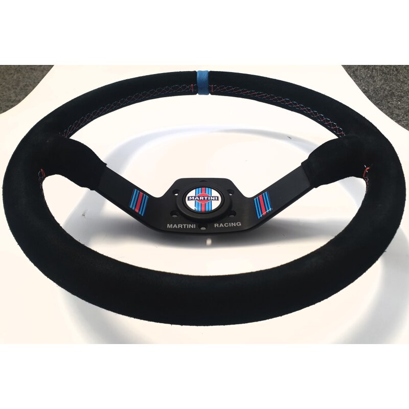 Martini Racing steering wheel suede 2 spokes 350mm