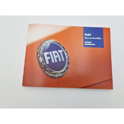 Original owner's manual for Fiat Barchetta