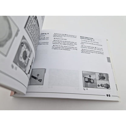 Original owner's manual for Fiat Barchetta