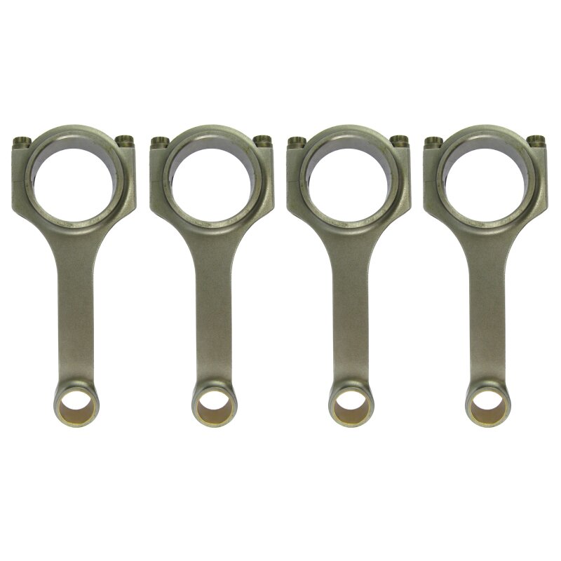 Steel H profile connecting rod kit for OE pistons and forged pistons
