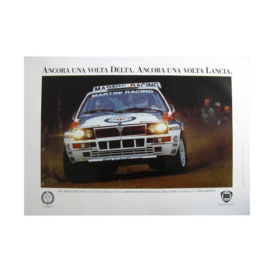 Poster Delta EVO Martini rally  100 x 70 cm
