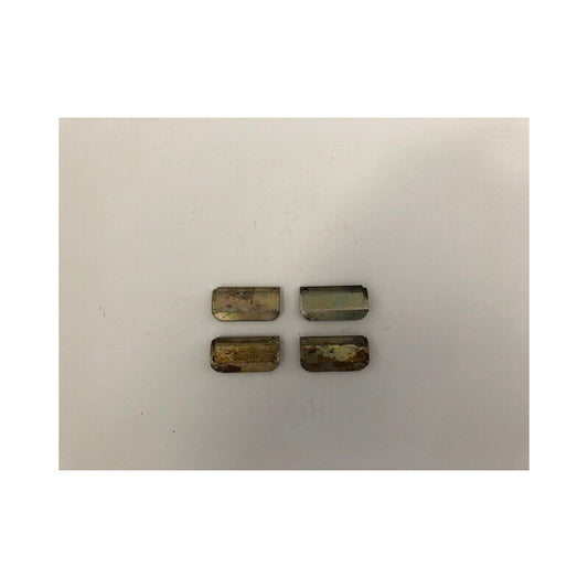 Set of rear brake pad sliders