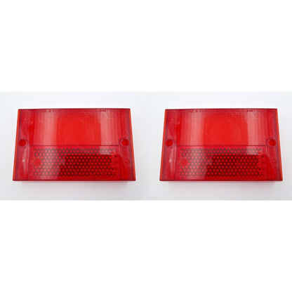 Set of brake light caps for the rear red brake light