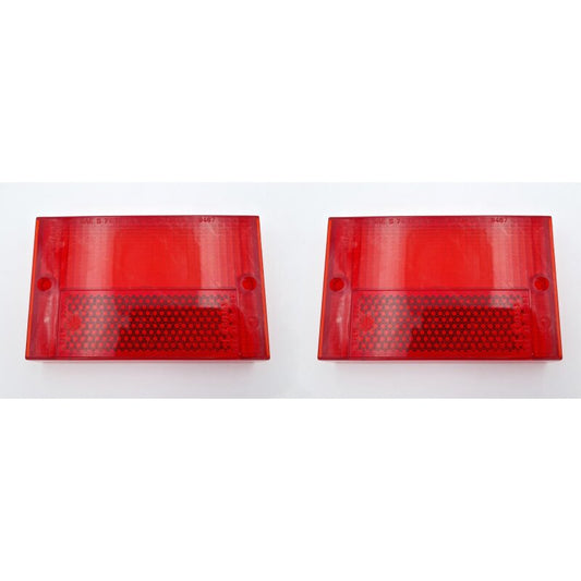 Set of brake light caps for the rear red brake light