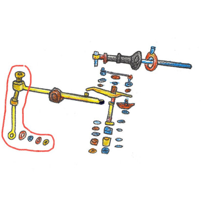 Shift linkage bottom Beta coupe / spyder / HPE