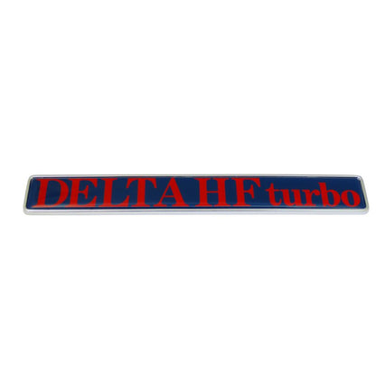 Badge on the tailgate rear right Delta HF turbo