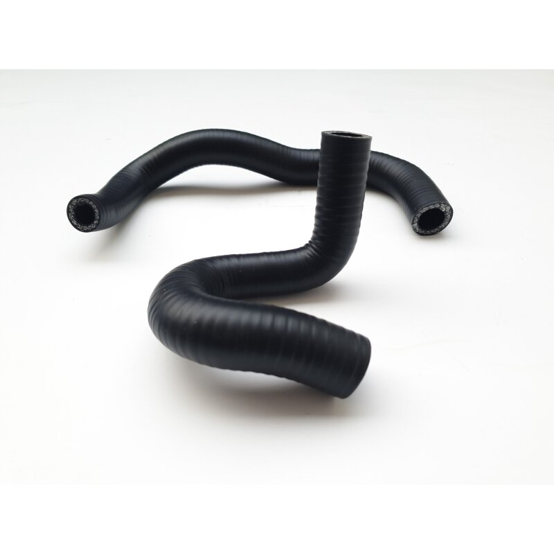 Idle hose set silicon matte black Lancia Delta Integrale Evo 2 16V with catalytic converter