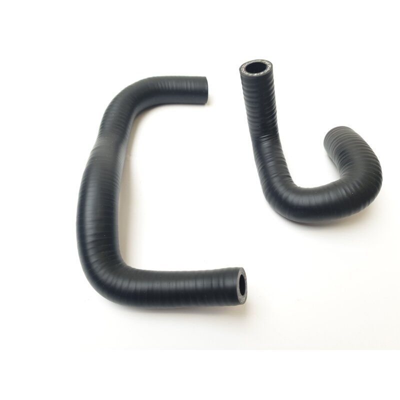 Idle hose set silicon matte black Lancia Delta Integrale Evo 2 16V with catalytic converter