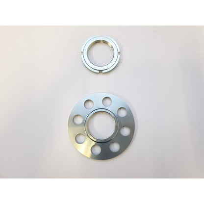 Set of spring plates & lock nuts for rear shock absorber housing Stratos