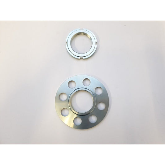 Set of spring plates & lock nuts for rear shock absorber housing Stratos