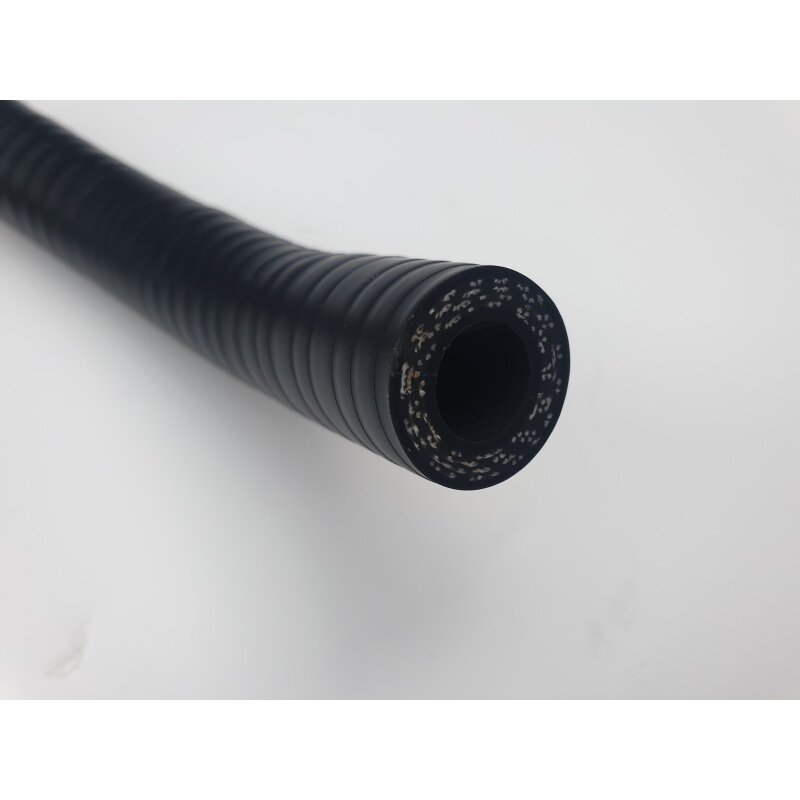Brake booster silicone hose reinforced matte black Integrale 8V